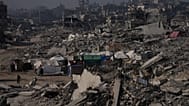 A Gaza, macerie dopo gli attacchi israeliani