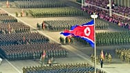 A military parade to mark the 90th anniversary of North Korea's army at the Kim Il Sung Square in Pyongyang, 25 April, 2022
