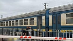 The railway station at Ovruch after a grenade explosion, 24 October, 2025