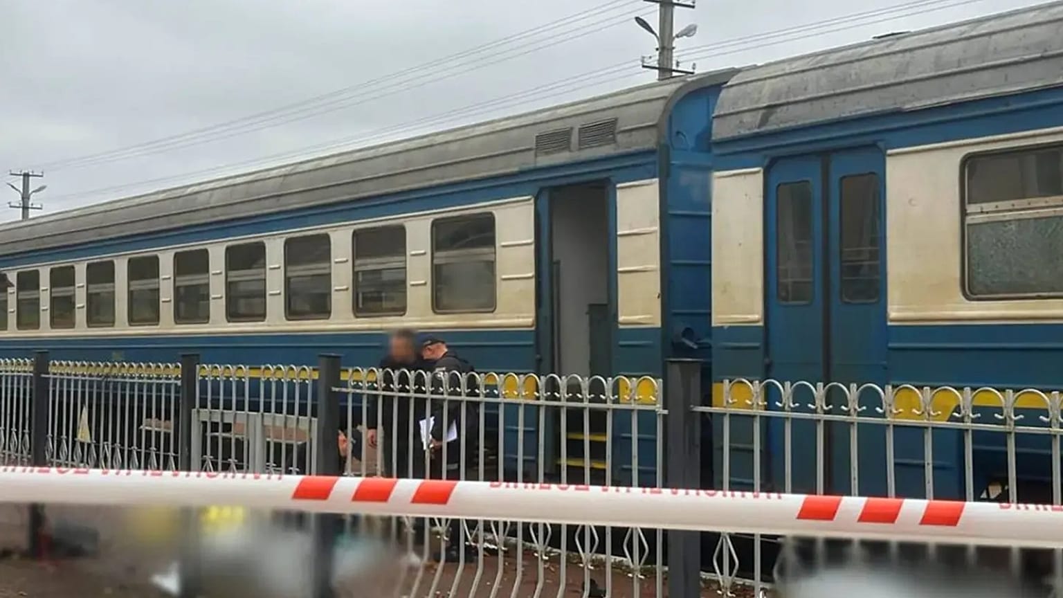 Az ukrán rendőrség helyszíni felvétele