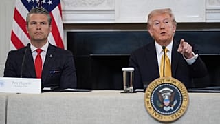 Peter Hegseth y Donald Trump