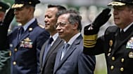 El presidente colombiano Gustavo Petro durante la jura del general William Rincón como nuevo director de la Policía Nacional en Bogotá, Colombia, el viernes 24 de octubre