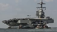 A USS Gerald Ford az Atlanti-óceánon