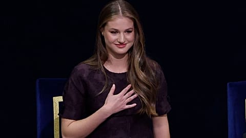 La princesa Leonor durante la entrega de los Premios Princesa de Asturias 2025, 24 de octubre de 2025