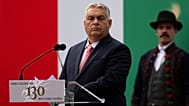 Orbán Viktor a Mária Valéria híd átadásának 130. évfordulóján Esztergomban, 2025. szeptember 28-án