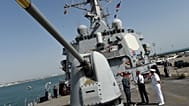 El presidente de Estados Unidos, Barack Obama, visita el USS Ross en la Estación Naval de Rota en Cádiz, España, el domingo 10 de julio de 2016.