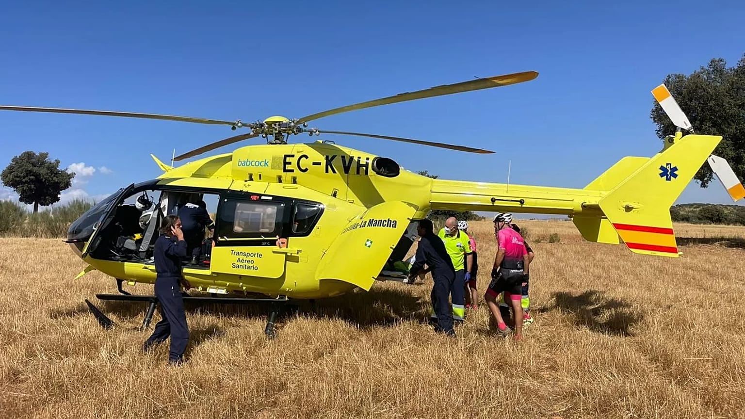 Foto de un helicóptero sanitario. ARCHIVO