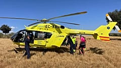 Foto de un helicóptero sanitario. ARCHIVO