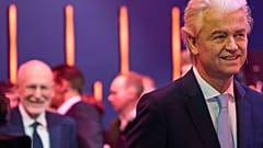PVV lideri Geert Wilders, televizyonda yayınlanan bir tartışmada. 