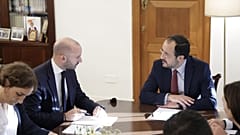 Η συνάντηση στο Προεδρικό Μέγαρο της Λευκωσίας