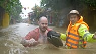 Turista a ser evacuado