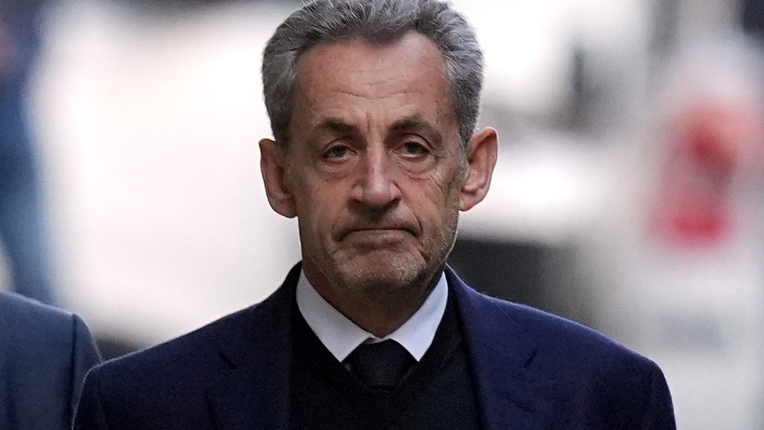 Nicolas Sarkozy, le 21 octobre, avant son incarcération à la prison de la Santé.