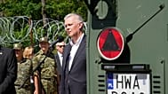 Tomasz Siemoniak und sein deutscher Amtskollege Alexander Dobrindt besuchen den Grenzübergang zwischen Polen und Weißrussland in Polovce, Polen, Montag, 21.07.2025.