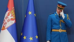 ΑΡΧΕΙΟ: Ούρσουλα φον ντερ Λάιεν, πρόεδρος της Ευρωπαϊκής Επιτροπής, στο Βελιγράδι, 15 Οκτωβρίου 2025.