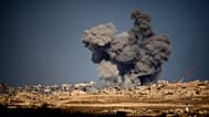 Smoke rises to the sky following an Israeli military strike in the Gaza Strip, 10 October, 2025