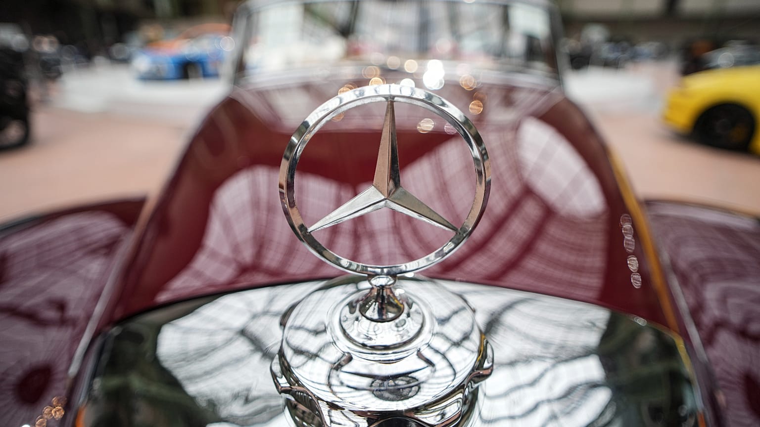 FILE. An Oldsmobile 1953 Mercedes Benz 300 S Roadster goes on auction by Bohams Cars. Paris. 4 Feb. 2025.
