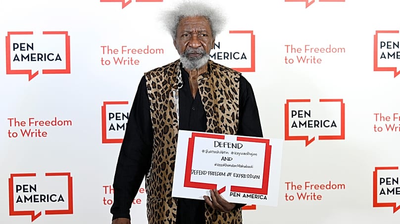Writer Wole Soyinka  attends the 2021 PEN America Literary Gala in New York, United States, 5 October 2021
