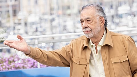 Francis Ford Coppola poses for photographers at the photo call for the film 'Megalopolis' at the Cannes Film Festival, France, 17 May 2024