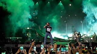 Post Malone koncertje a 31. Sziget Fesztiválon a Hajógyári-szigeten, Budapesten, Magyarországon, 2025. augusztus 10-én