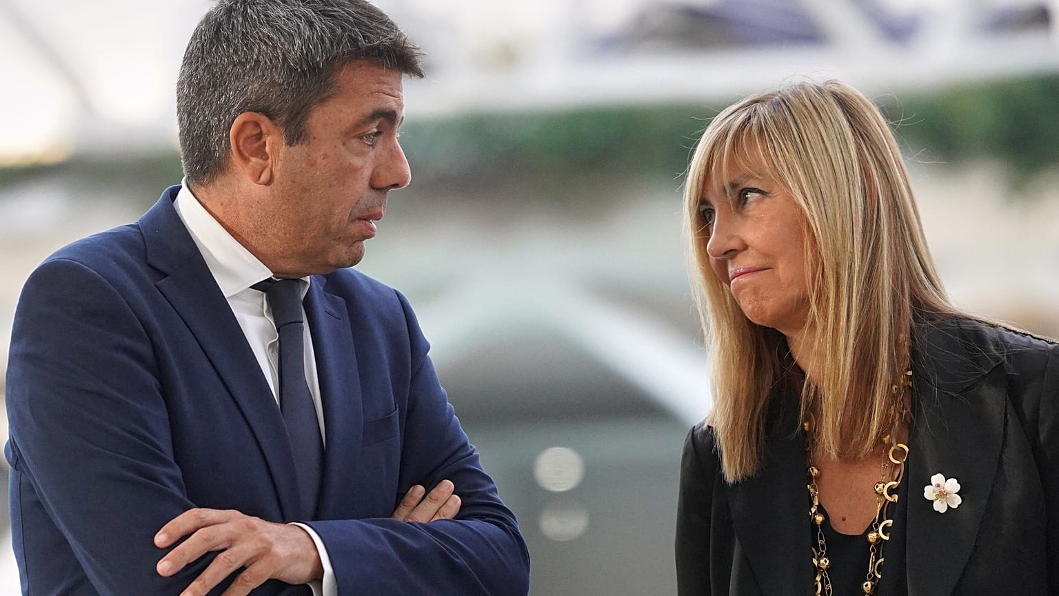 Carlos Mazón durante una ceremonia conmemorativa en Valencia, España, el miércoles 29 de octubre de 2025.