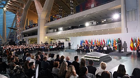 Fueneral de Estado en honor de las víctimas de la DANA, celebrado en la Ciudad de las Artes y las Ciencias de Valencia, el 29 de octubre de 2025.