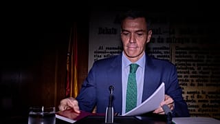 Sánchez, en un momento durante su comparecencia