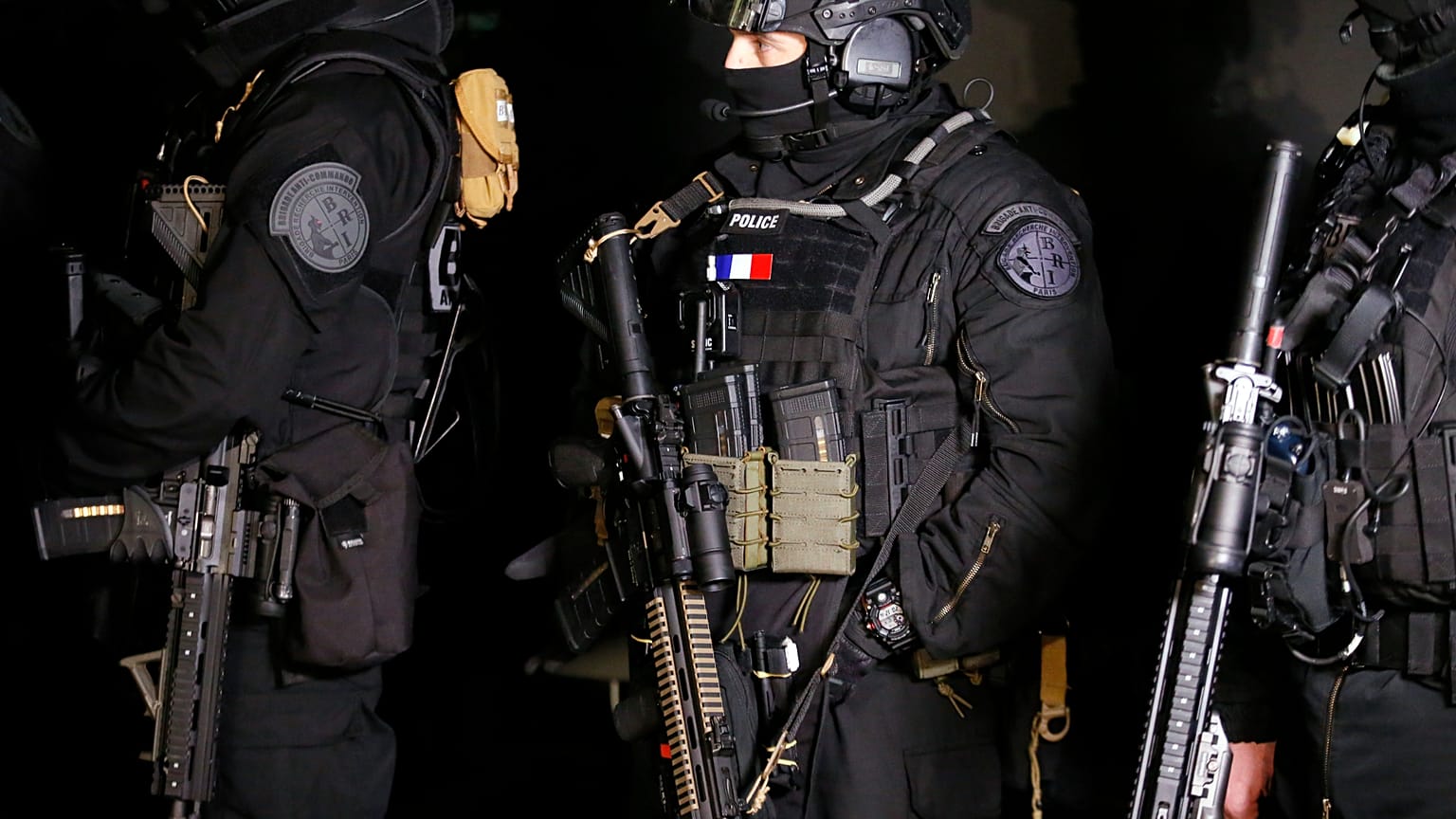 Члены Бригады исследования и вмешательства (BRI), Париж, 6 декабря 2016 г.