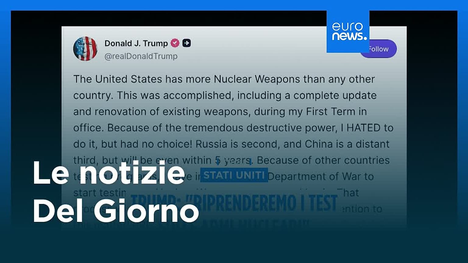 Le notizie del giorno | 30 ottobre 2025 - Serale