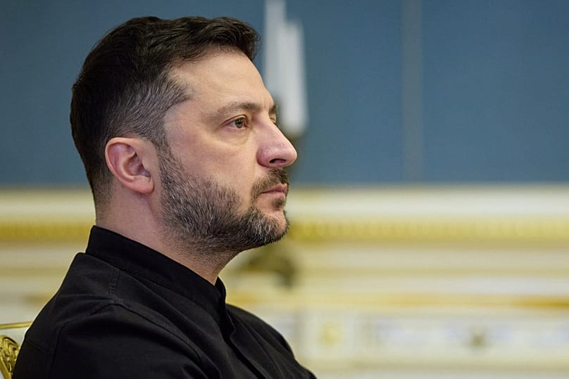 Zelenskiy Kiev'de bir basın toplantısında, 31 Ekim 2025