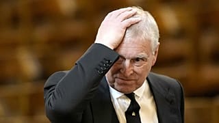 Prince Andrew arrives for the funeral of the Duchess of Kent at Westminster Cathedral in London, 16 September, 2025