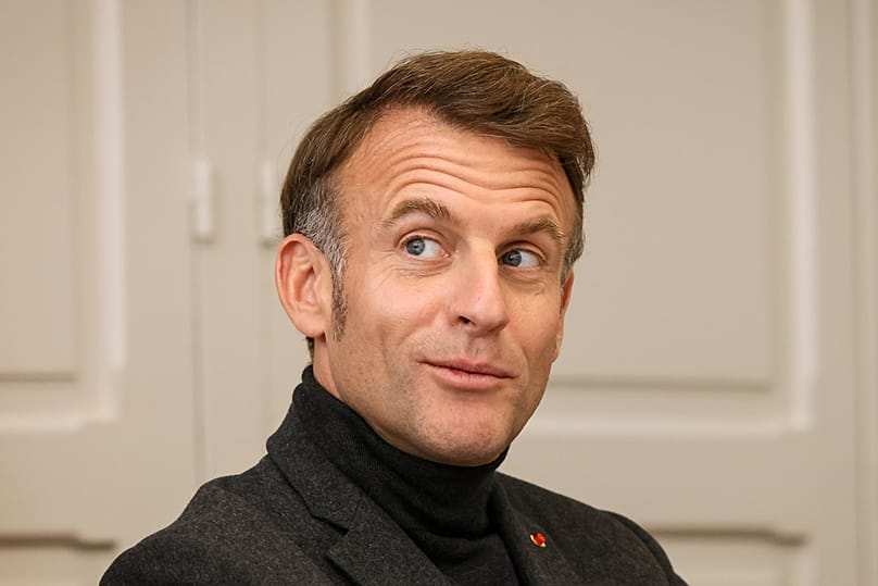 حضر الرئيس الفرنسي إيمانويل ماكرون مؤتمرًا عبر الفيديو، الجمعة 24 أكتوبر/تشرين الأول 2025، في قصر الإليزيه بباريس.