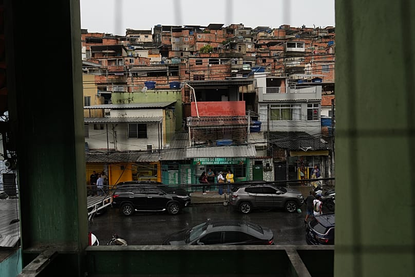 View of the Complexo da Penha favela days after a police raid targeting a drug trafficking gang in Rio de Janeiro, 30 October, 2025