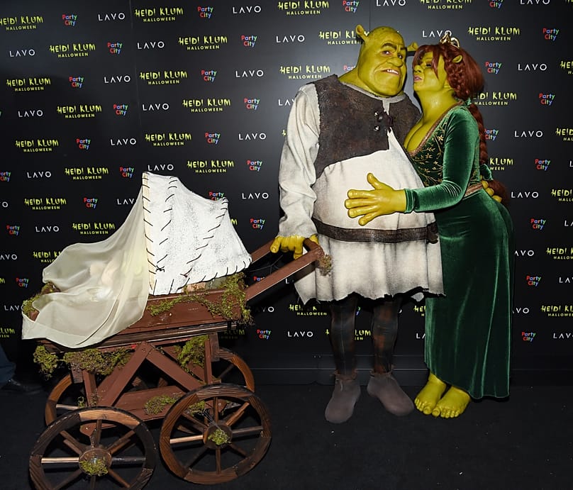 La foto de familia algo diferente: Klum y Kaulitz disfrazados en Halloween 2018.