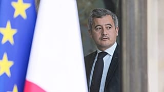 France's Justice minister Gérald Darmanin looks on as he leaves the weekly cabinet meeting in Paris, 19 February, 2025 