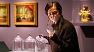 A visitor smells samples at “The Secret Power of Scents,” an exhibition exploring the history of scent at the Kunstpalast Museum in Düsseldorf, Germany.
