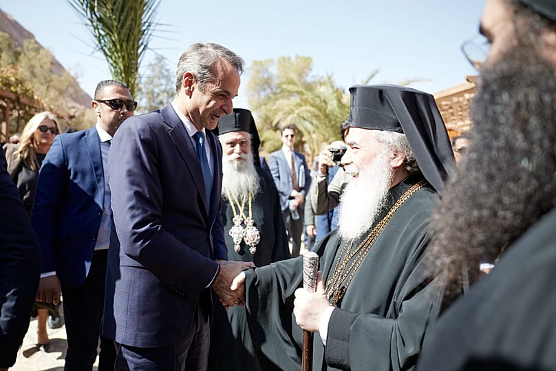 Ο Κυριάκος Μητσοτάκης στην τελετή ενθρόνισης