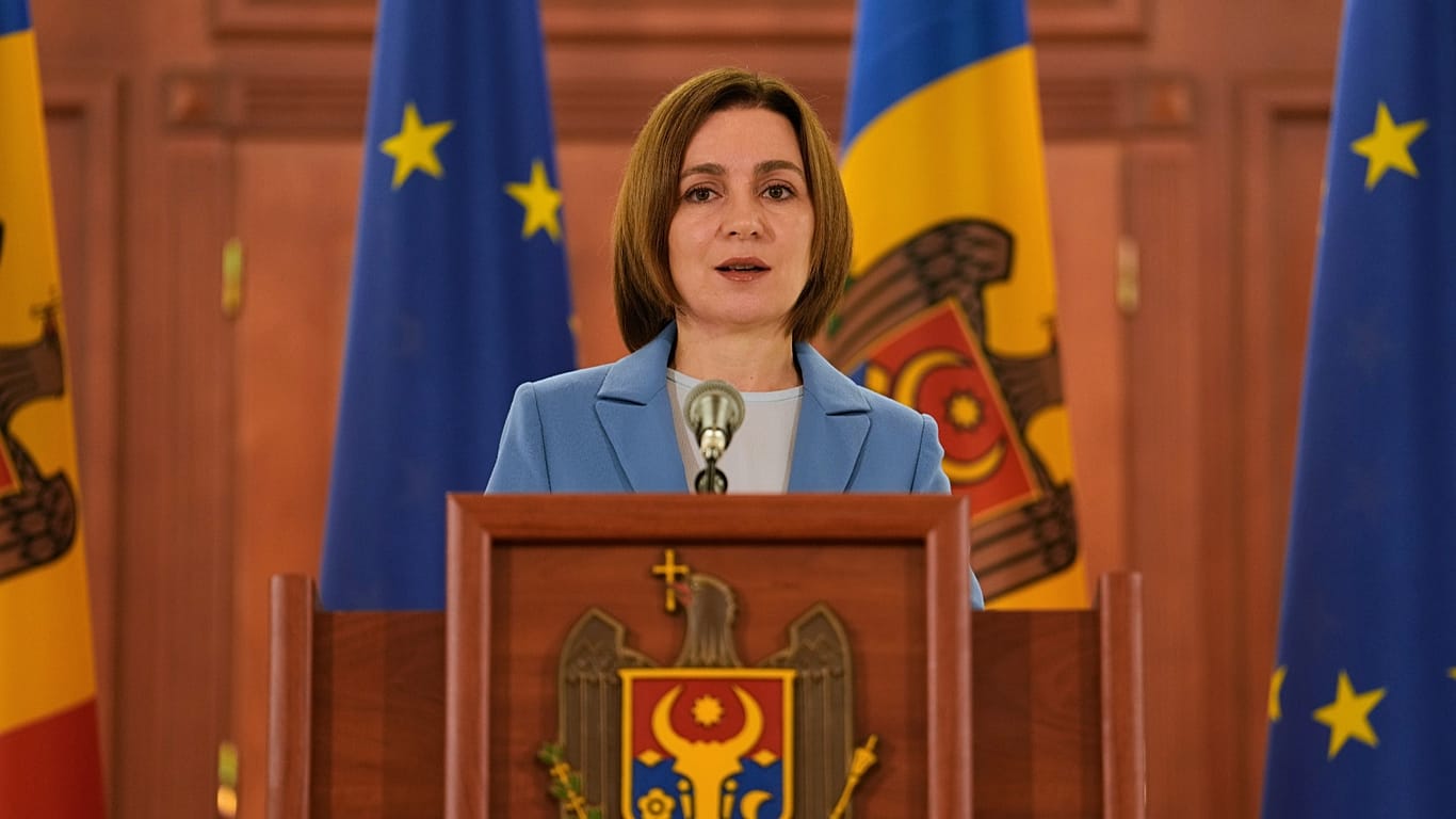 Sandu invita l'Ue a fornire "chiarezza e impegno" per l'adesione della Moldova