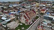 An aerial view of Falmouth, Jamaica, Friday, Oct. 31, 2025, in the aftermath of Hurricane Melissa.