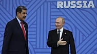 Maduro és Putyin a BRICS-csúcsértekezleten, Kazany, Oroszország, 2024 október 23.