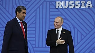 Maduro és Putyin a BRICS-csúcsértekezleten, Kazany, Oroszország, 2024 október 23.