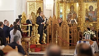 Στιγμιότυπο από το μνημόσυνο του Γλαύκου Κληρίδη