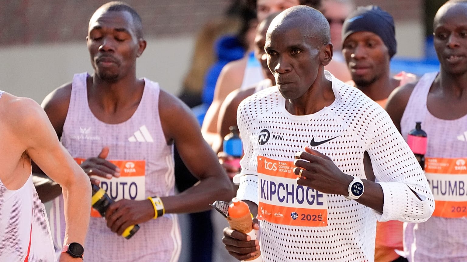 Kipchoge en su último maratón, Nueva York, 2 de noviembre de 2025.