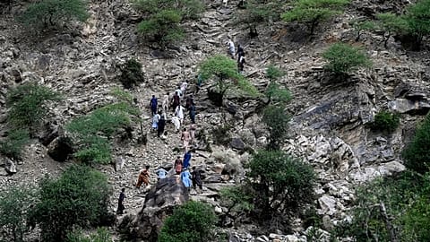 FILE- Sunday night's powerful 6.0-magnitude earthquake that struck several provinces, in the Nurgol district, Kunar province, eastern Afghanistan, Tuesday, Sept. 2, 2025.
