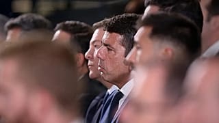 Valencia's regional president Carlos Mazón during a memorial ceremony for flood victims one year after the disaster in Valencia, 29 October, 2025