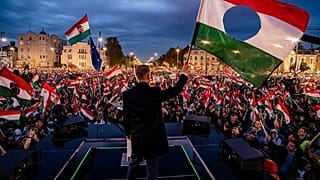 Magyar Péter a Tisza Párt október 23-i rendezvényén