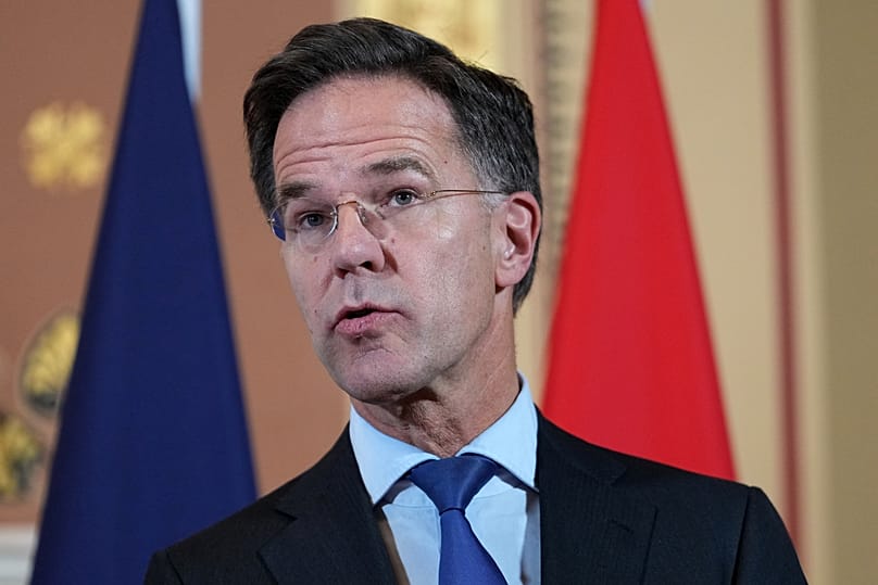 NATO Secretary General Mark Rutte speaks to the media in London, 24 October, 2025
