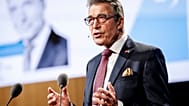 Anders Fogh Rasmussen spricht auf dem Kopenhagener Demokratie-Gipfel in Kopenhagen, Dänemark, 13. Mai 2025.