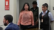 Peruvian former Prime Minister Betssy Chavez arrives for her trial on charges of rebellion and conspiracy against the state at a police base on the outskirts of Lima, Peru