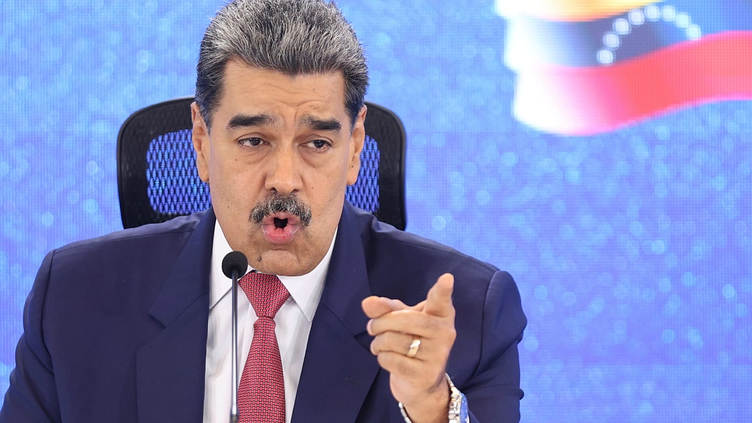 Nicolás Maduro, durante un momento del suo programma televisivo.