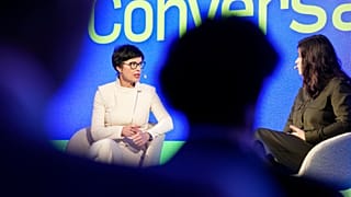 Marta Kos, the EU commissioner for enlargement, takes part in Euronews' Enlargement Summit in Brussels on 4 November 2025.  